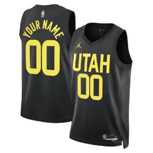 Jordan Utah Jazz Trikot Personalisiert Statement Edition Swingman Schwarz Für Herren