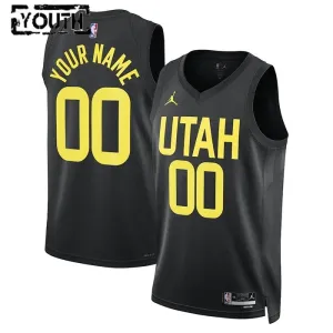 Jordan Utah Jazz Trikot Personalisiert Statement Edition Swingman Schwarz Für Kinder