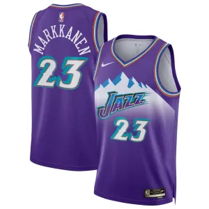 Nike Utah Jazz Lauri Markkanen 23 Trikot Classic Edition 22/23 Swingman Lila Für Herren