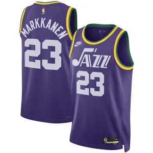 Nike Utah Jazz Lauri Markkanen Trikot Classic Edition 23/24 Swingman Lila Für Herren