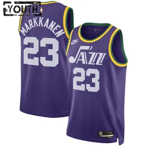 Nike Utah Jazz Lauri Markkanen Trikot Classic Edition 23/24 Swingman Lila Für Kinder