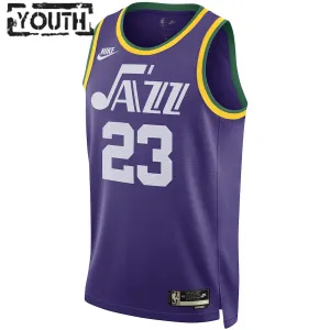 Nike Utah Jazz Lauri Markkanen Trikot Classic Edition 23/24 Swingman Lila Für Kinder