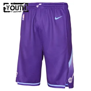 Nike Utah Jazz Shorts City Edition 24/25 Swingman Für Kinder
