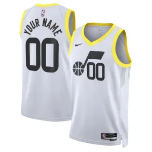 Nike Utah Jazz Trikot Personalisiert Association Edition Swingman Weiß Für Herren