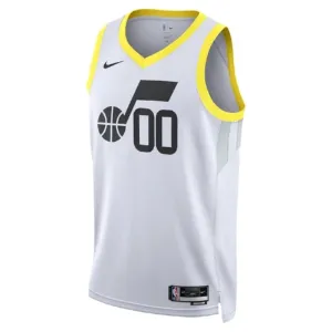 Nike Utah Jazz Trikot Personalisiert Association Edition Swingman Weiß Für Herren