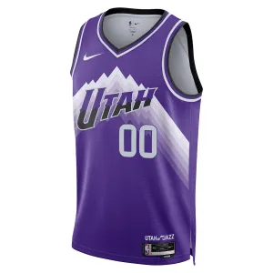 Nike Utah Jazz Trikot Personalisiert City Edition 23/24 Swingman Lila Für Herren