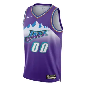 Nike Utah Jazz Trikot Personalisiert Classic Edition 22/23 Swingman Lila Für Herren