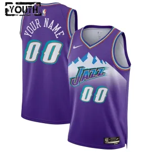 Nike Utah Jazz Trikot Personalisiert Classic Edition 22/23 Swingman Lila Für Kinder