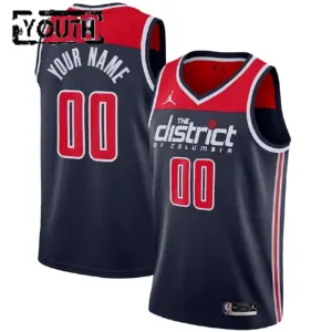 Jordan Washington Wizards Trikot Personalisiert Statement Edition Swingman Schwarz Für Kinder