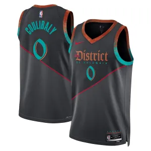 Nike Washington Wizards Bilal Coulibaly Trikot City Edition 23/24 Swingman Schwarz Für Herren