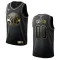Nike Washington Wizards Golden Edition Trikot Personalisiert Swingman Schwarz Für Herren