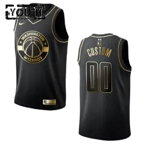 Nike Washington Wizards Golden Edition Trikot Personalisiert Swingman Schwarz Für Kinder