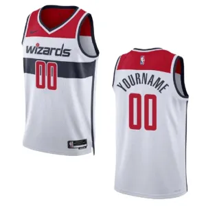Nike Washington Wizards Trikot Personalisiert Association Edition Swingman Weiß Für Herren