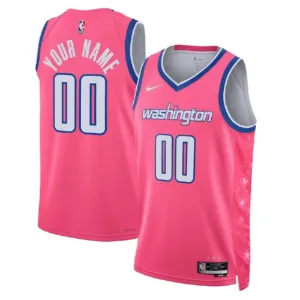 Nike Washington Wizards Trikot Personalisiert City Edition 22/23 Swingman Pink Für Herren