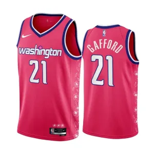 Washington Wizards Daniel Gafford 21 Trikot City Edition 22/23 Swingman Rosa Kirschblüte Für Herren