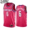 Washington Wizards Kristaps Porzingis 6 Trikot City Edition 22/23 Swingman Rosa Kirschblüte Für Kinder