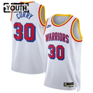 Nike Golden State Warriors Stephen Curry Trikot Classic Edition 24/25 Swingman Weiß Für Kinder