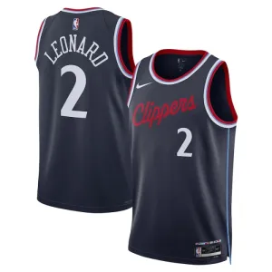 Nike LA Clippers Kawhi Leonard Trikot Icon Edition 24/25 Swingman Navy Für Herren