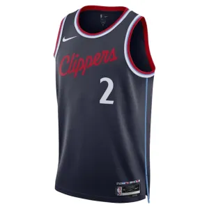 Nike LA Clippers Kawhi Leonard Trikot Icon Edition 24/25 Swingman Navy Für Herren