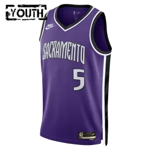 Nike Sacramento Kings De Aaron Fox Trikot Classic Edition 24/25 Swingman Lila Für Kinder