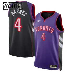 Nike Toronto Raptors Scottie Barnes Trikot Classic Edition 24/25 Swingman Lila Für Kinder